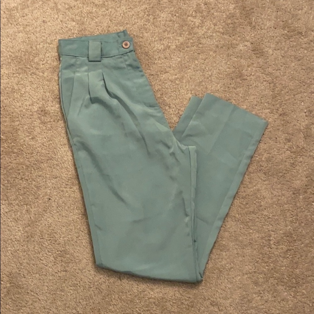 American Apparel tapered pleated pants